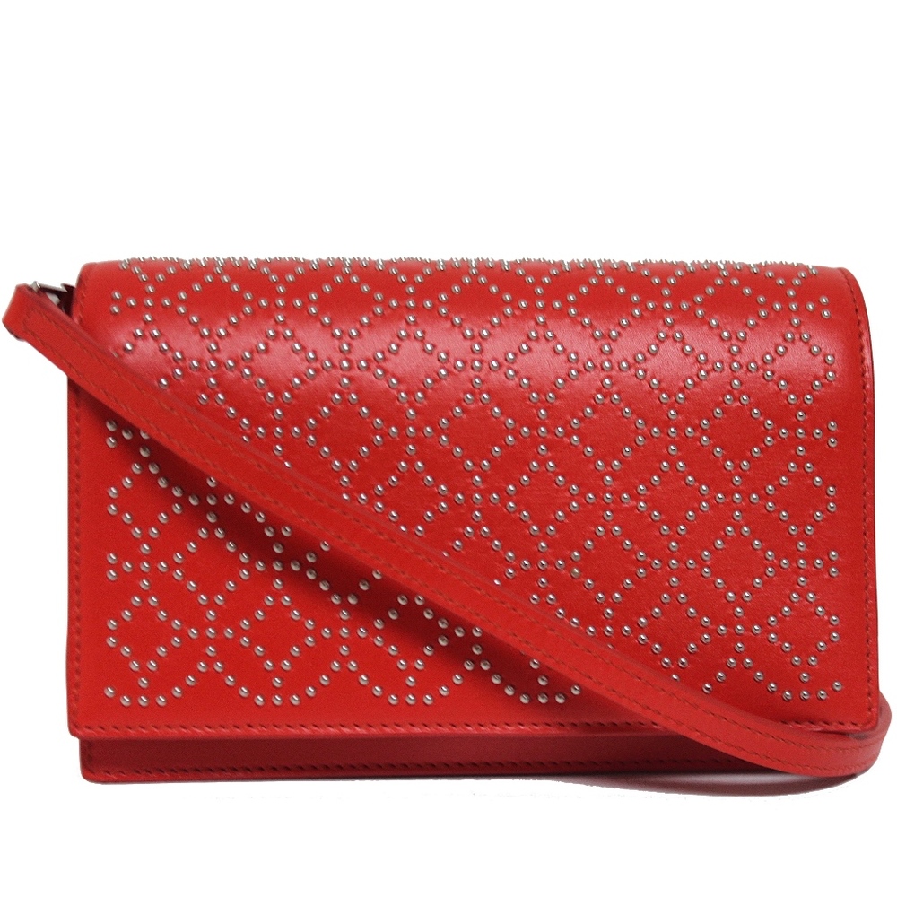 Alaia Small Flap Convertible Pochette Piment - Picture 1 of 8